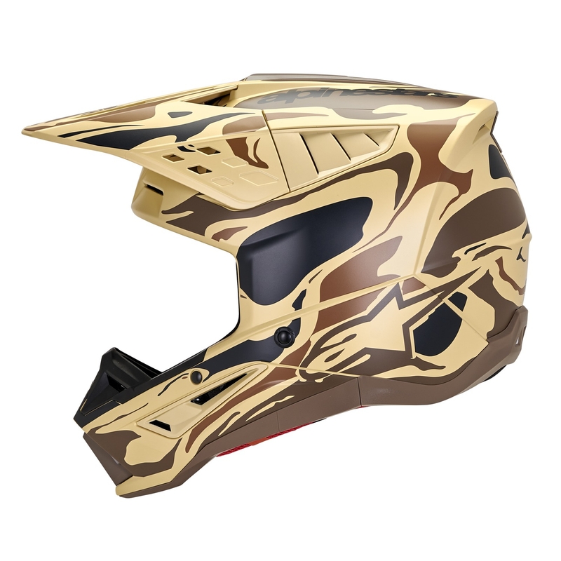 Casca de motocross Alpinestars S-M5 Mineral Mat Maro Inchis Camo