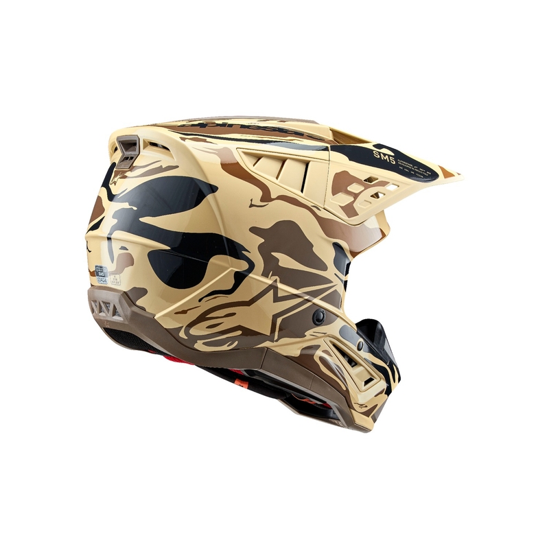 Casca de motocross Alpinestars S-M5 Mineral Mat Maro Inchis Camo