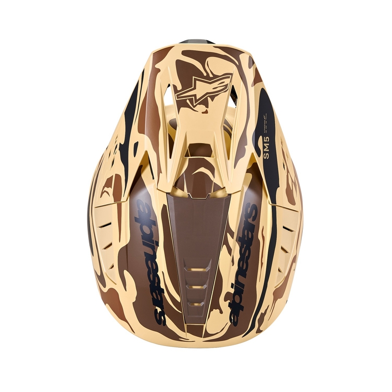 Casca de motocross Alpinestars S-M5 Mineral Mat Maro Inchis Camo