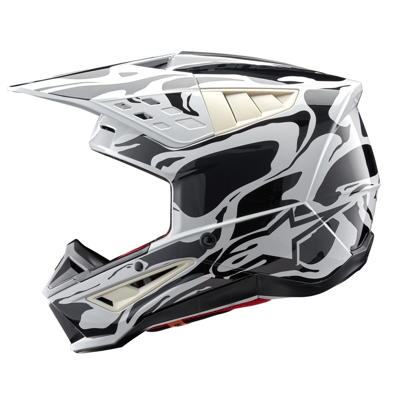 Casca de motocross Alpinestars S-M5 Mineral gri camo