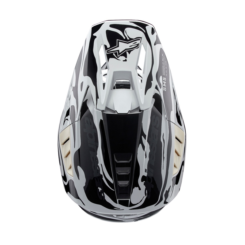 Casca de motocross Alpinestars S-M5 Mineral gri camo