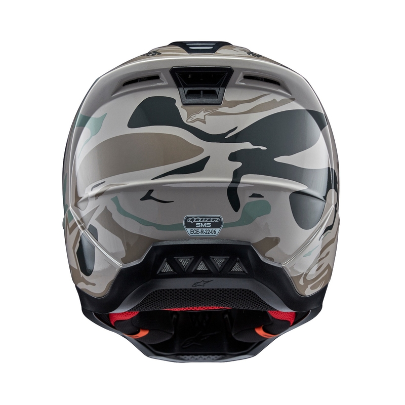 Casca motocross Alpinestars S-M5 Camo minerale gri-verde