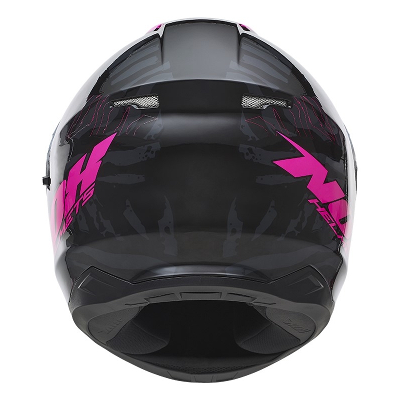 NOX N301 Wild Black-Fluo Pink Cască de motocicletă integrală lichidare