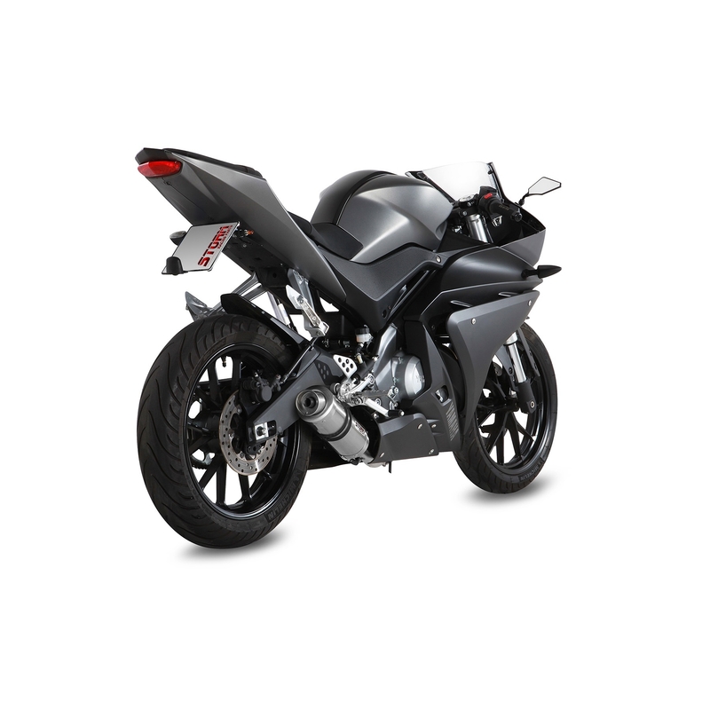 Sistem de evacuare complet 1x1 STORM GP otel inoxidabil pentru YAMAHA YZF-R 125 2014-2018, YAMAHA MT 125 2015-2019