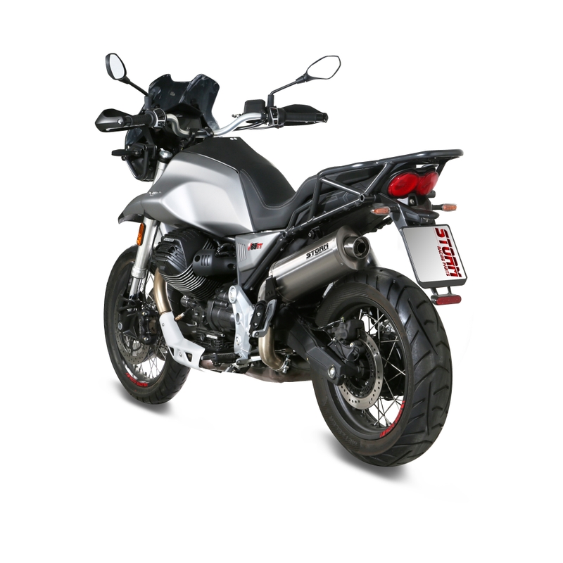 Evacuare STORM OVAL otel inoxidabil pentru MOTO GUZZI V 85 TT 850 / Travel 2019-2024