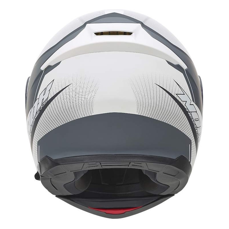 Cască de motociclist NOX N965 Score alb-gri-negru tip-up lichidare