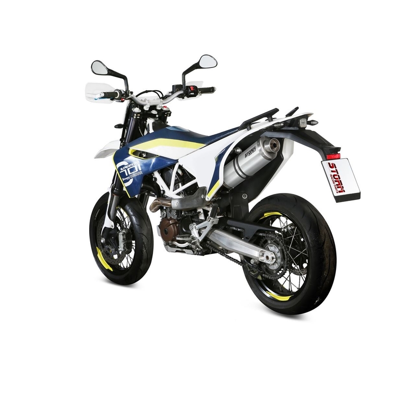 Evacuare STORM OVAL otel inoxidabil pentru HUSQVARNA Enduro 701 2017-2020, HUSQVARNA Supermoto 701 2017-2020