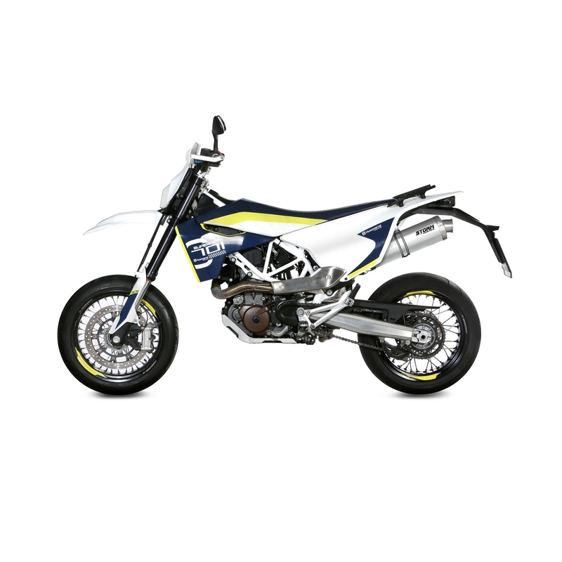 Evacuare STORM OVAL otel inoxidabil pentru HUSQVARNA Enduro 701 2017-2020, HUSQVARNA Supermoto 701 2017-2020