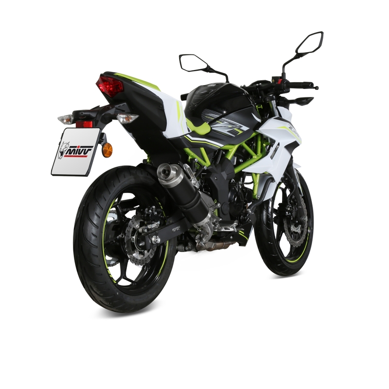 Evacuare STORM GP negru otel pentru KAWASAKI Z 125 2019-2024, KAWASAKI Ninja 125 2019-2024