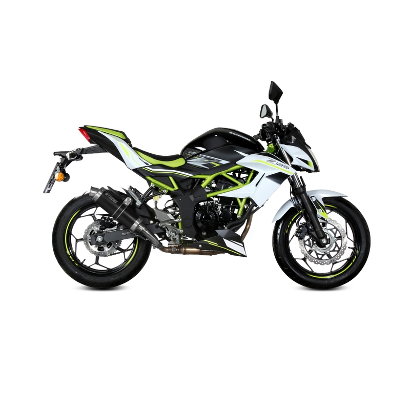 Evacuare STORM GP negru otel pentru KAWASAKI Z 125 2019-2024, KAWASAKI Ninja 125 2019-2024