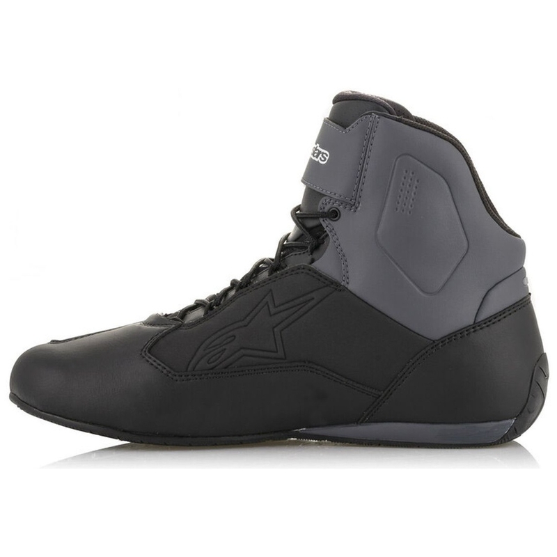 Ghete moto Alpinestars Faster-3 Drystar negru-gri-galben fluo