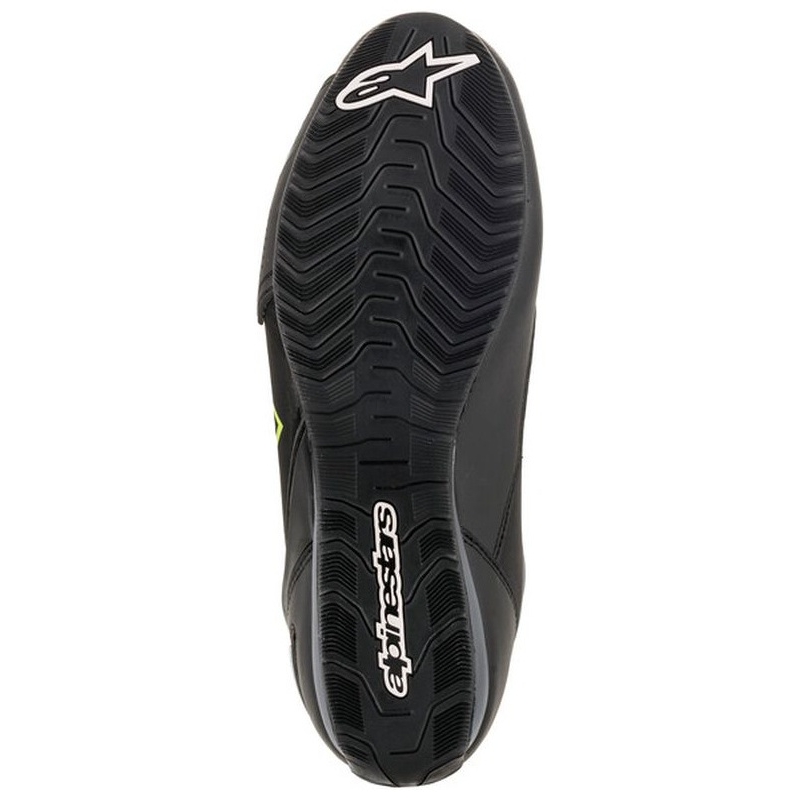 Ghete moto Alpinestars Faster-3 Drystar negru-gri-galben fluo