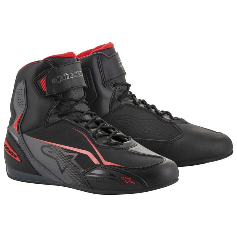 Cizme moto Alpinestars Faster-3 negru-gri-rosu