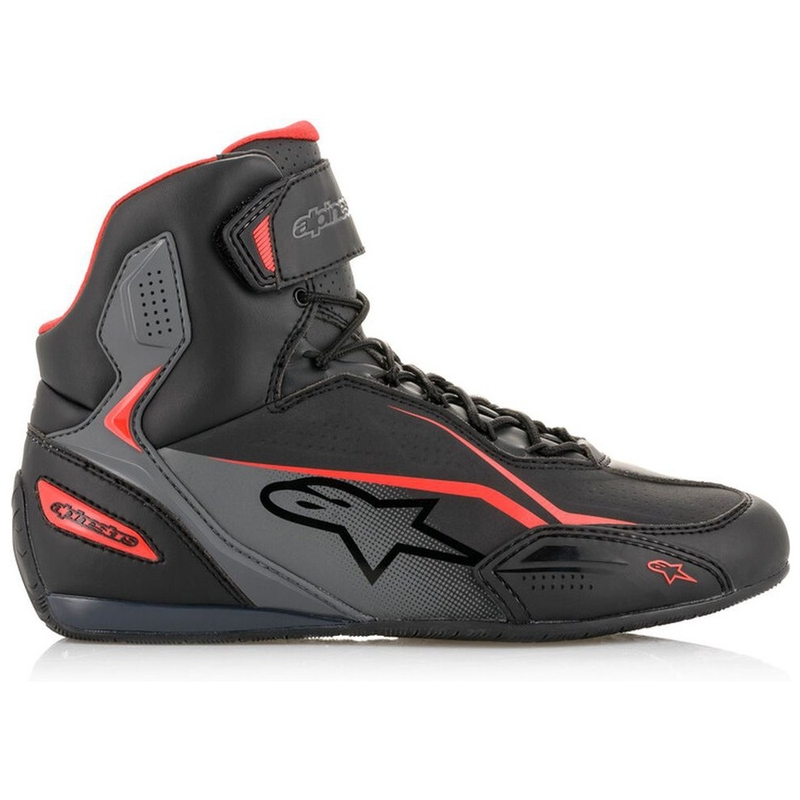Cizme moto Alpinestars Faster-3 negru-gri-rosu