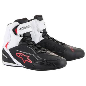 Cizme moto Alpinestars Faster-3 negru-alb-rosu