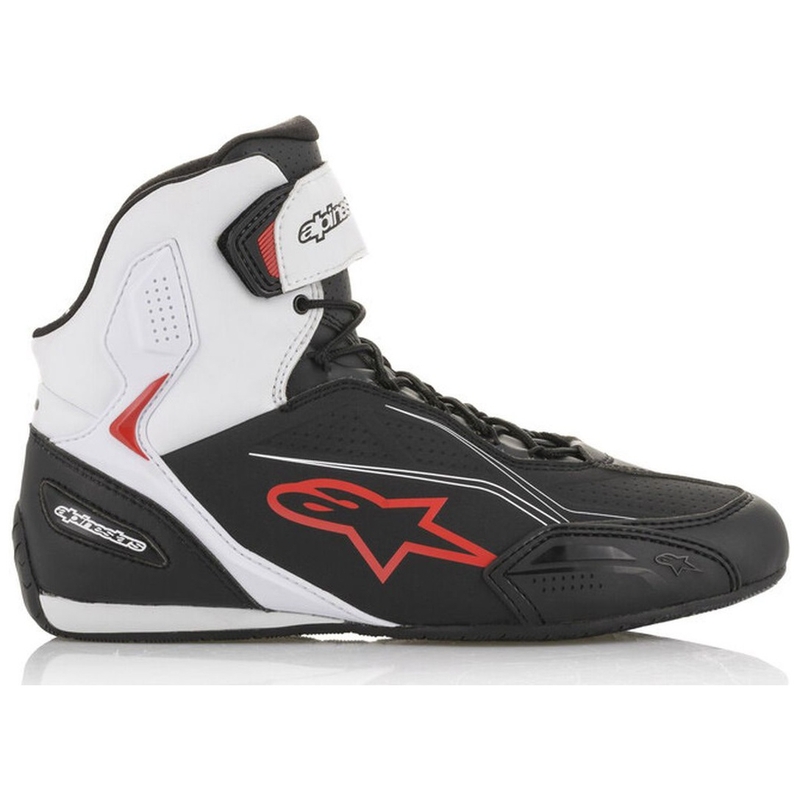 Cizme moto Alpinestars Faster-3 negru-alb-rosu