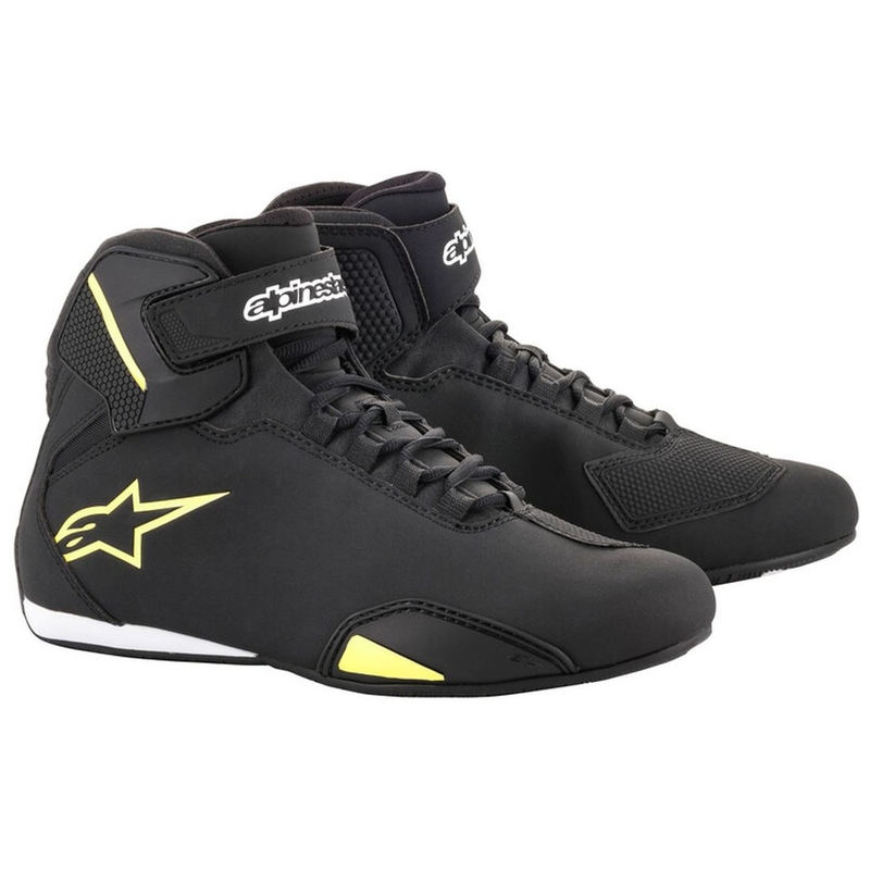 Cizme moto Alpinestars Sektor negru-galben fluo