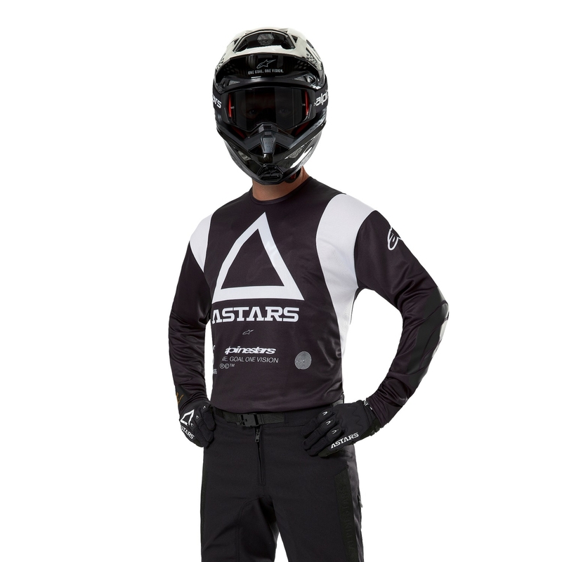 Tricou motocross Alpinestars Techdura negru