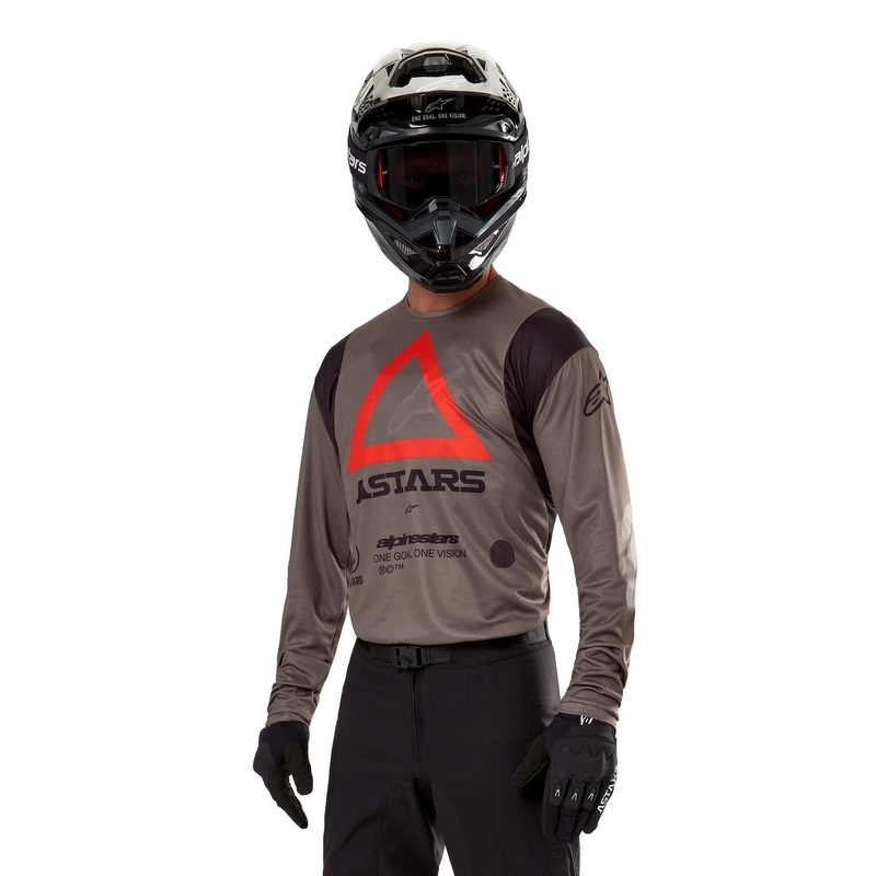 Tricou motocross Alpinestars Techdura maro