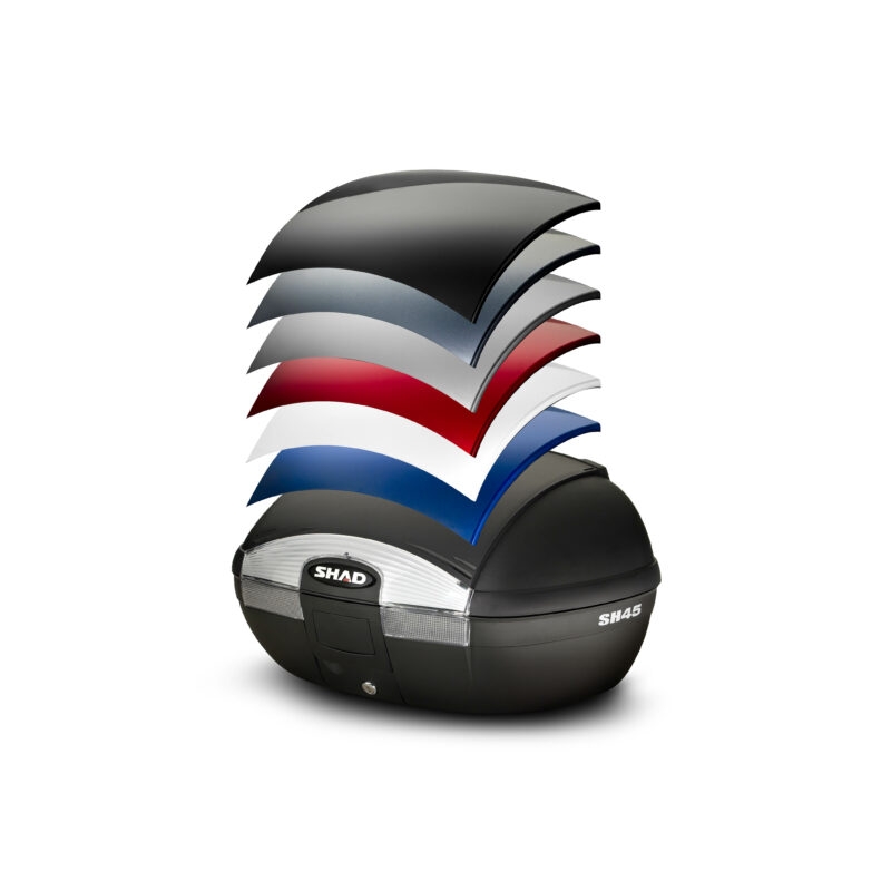 Top case cu capac colorat SHAD SH45 Alb