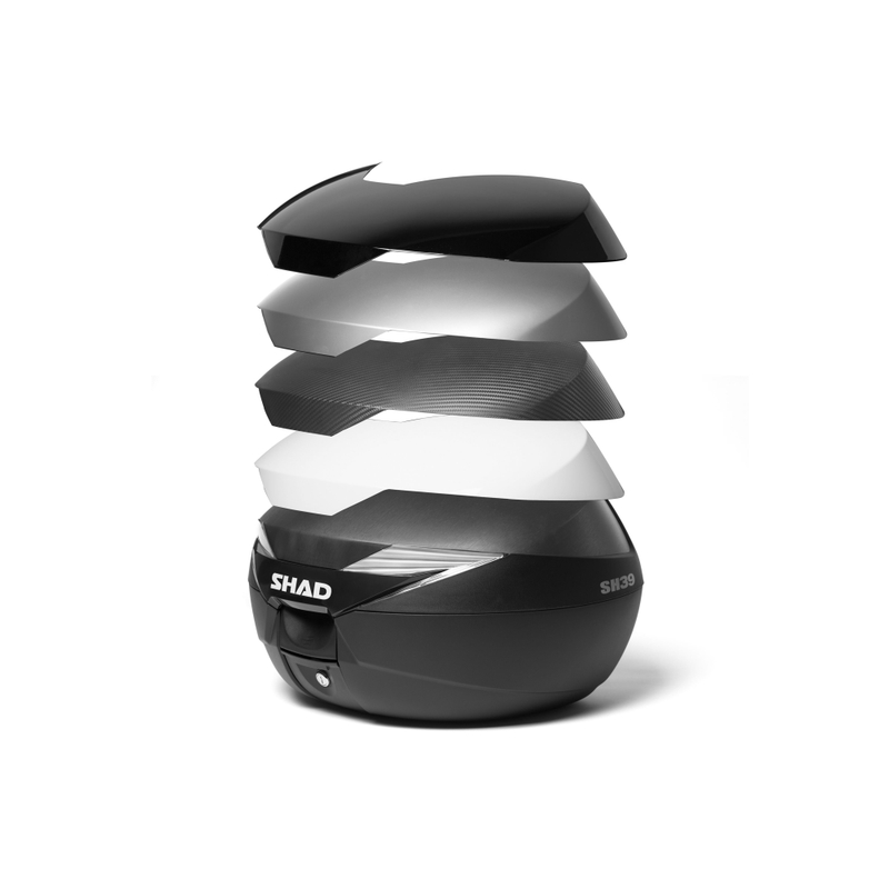 Top case cu capac colorat SHAD SH39 New titanium