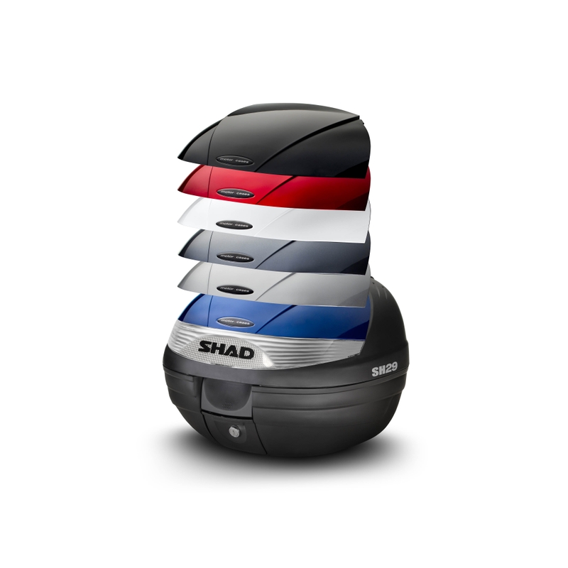 Top case cu capac colorat SHAD SH29 Black metal