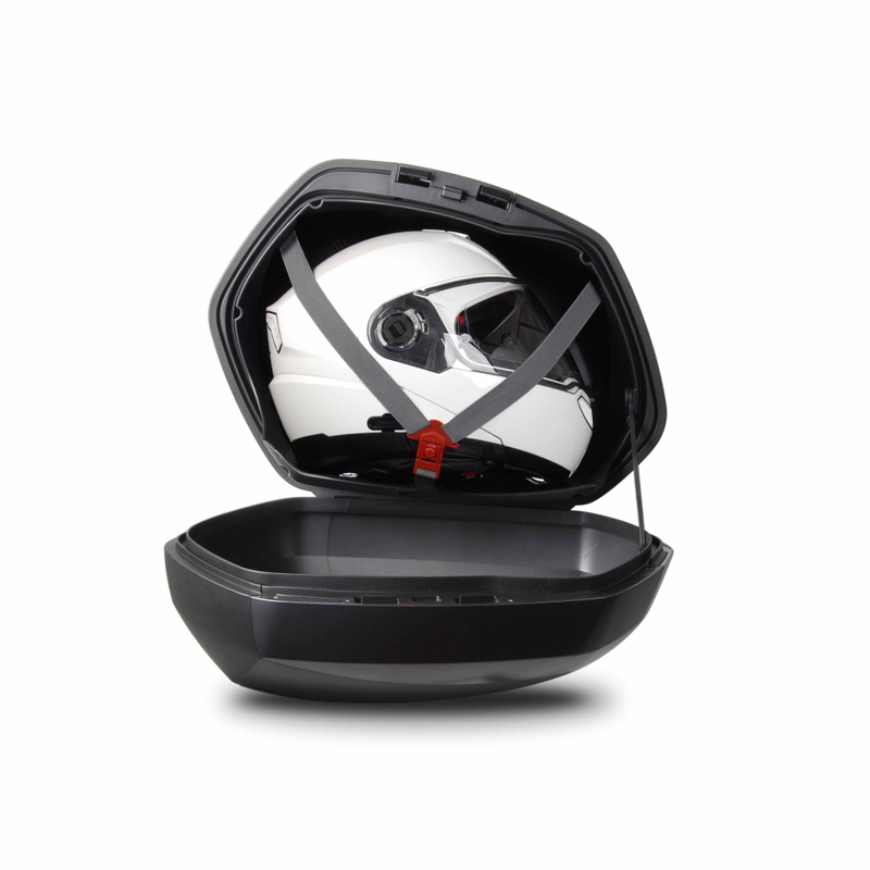 Cutii laterale cu capace colorate SHAD SH36 New titanium pereche cu premium lock