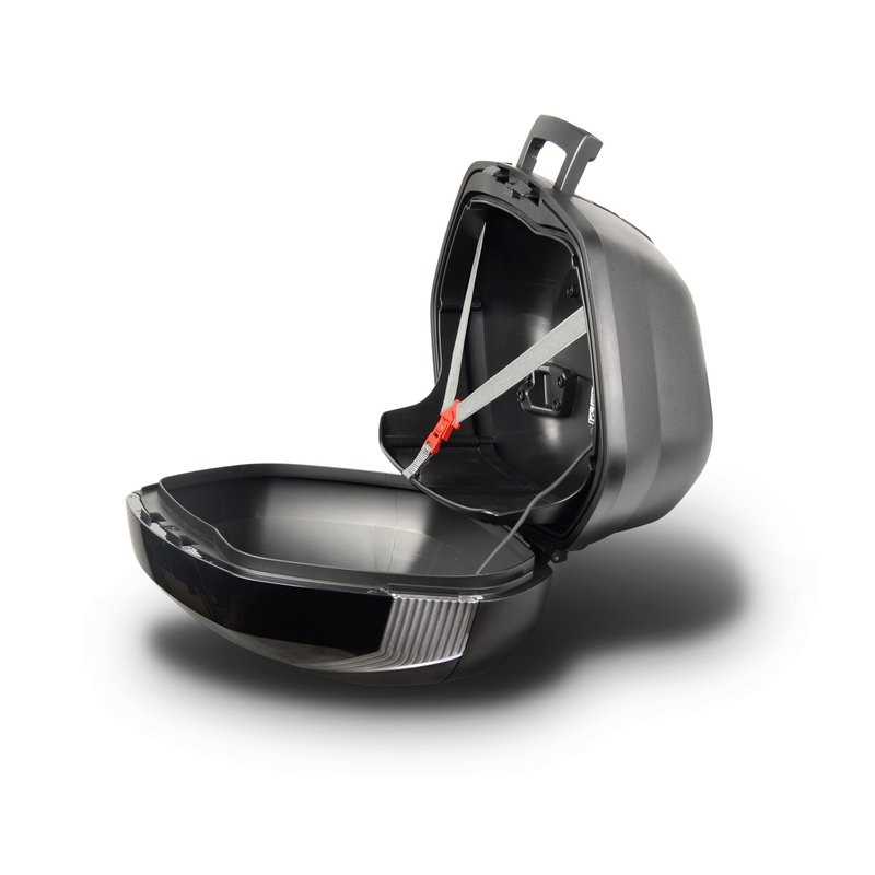 Cutii laterale cu capace colorate SHAD SH36 New titanium pereche cu premium lock