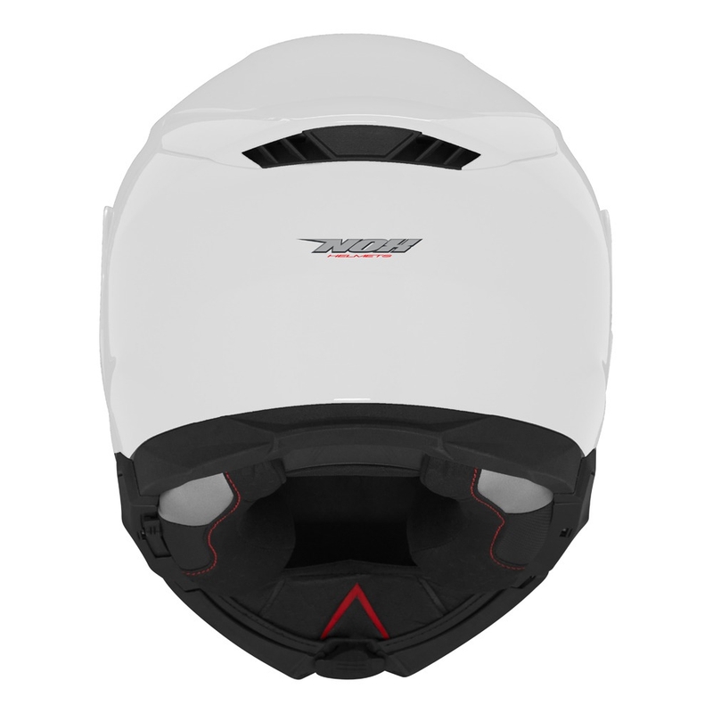 Casca de motocicleta rabatabila NOX N967 alba