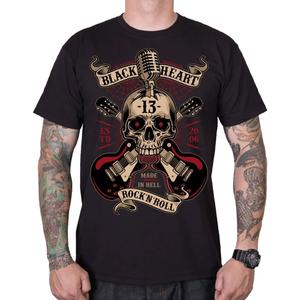 Tricou negru Rock N Roll Black Heart