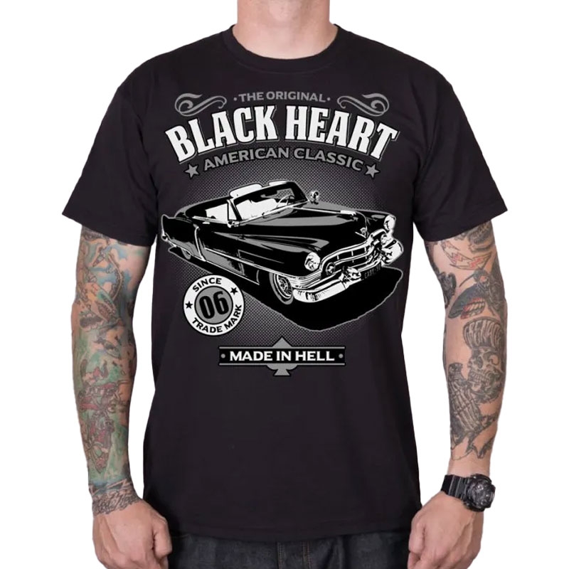 Tricou Black Heart Cadillac negru