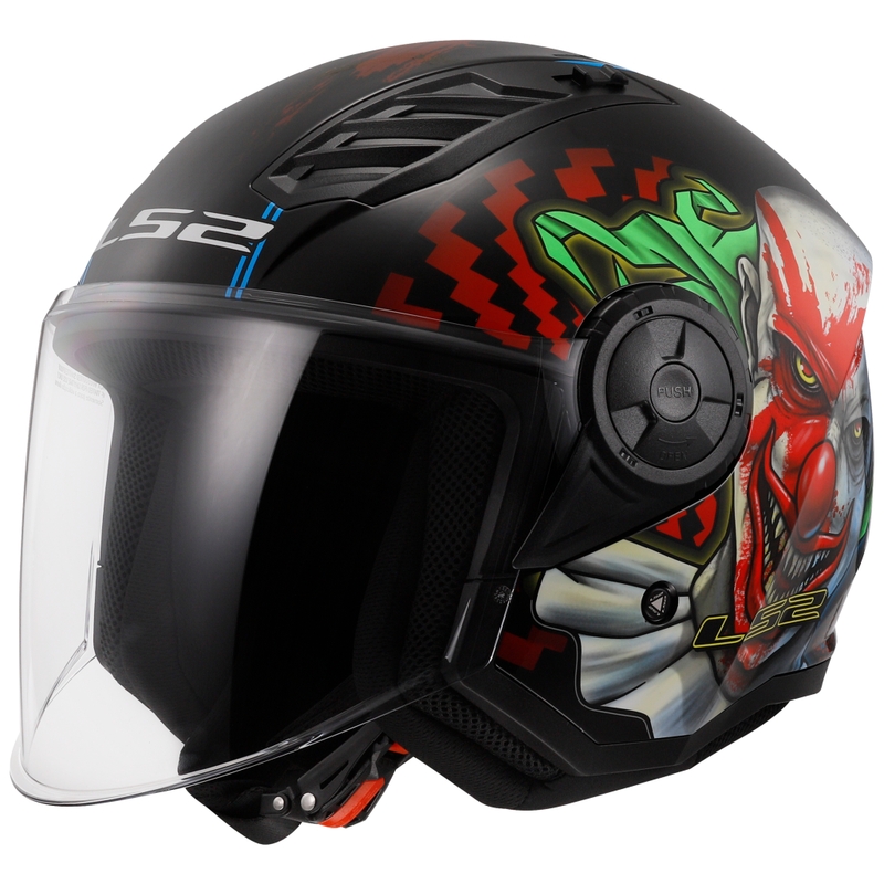 Casca moto deschisa LS2 OF616 Airflow II Happy Dreams