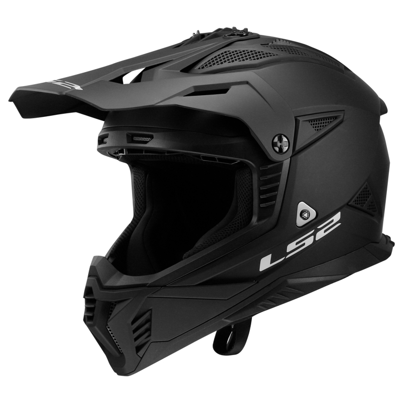 Casca motocross LS2 MX708 Fast II Solid negru mat