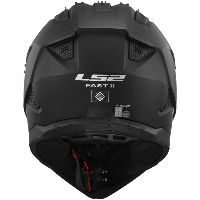 Casca motocross LS2 MX708 Fast II Solid negru mat