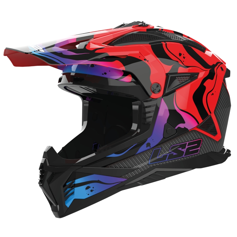 Casca motocross LS2 MX708 Fast II Wash rosie