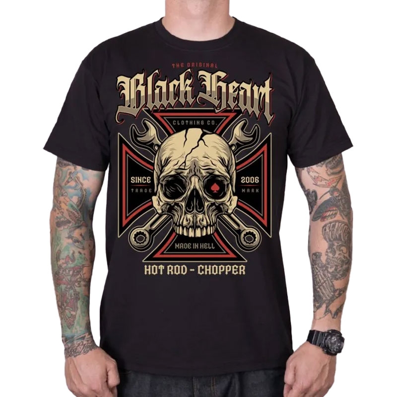 Tricou Black Heart Wrench Head negru