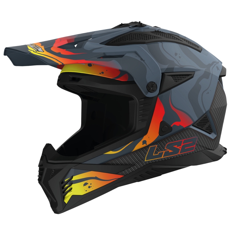 Casca Motocross LS2 MX708 Fast II Wash Gri Inchis