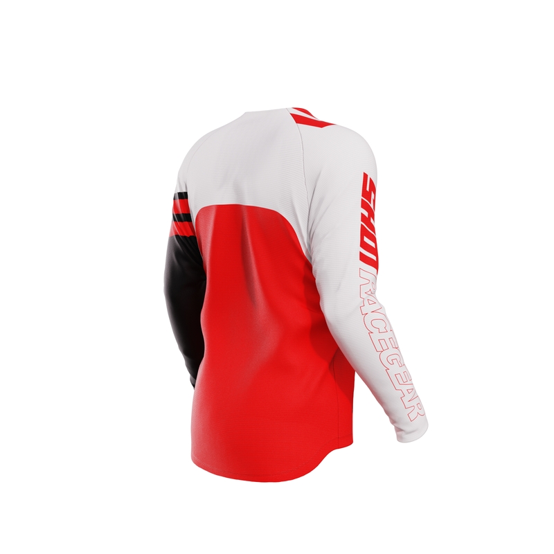 Tricou motocross copii Shot Rush roșu lichidare