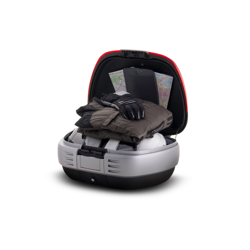Top case cu capac colorat SHAD SH50 Argintiu