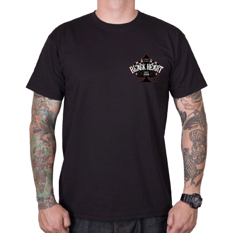 Tricou Black Heart Chopper Race negru