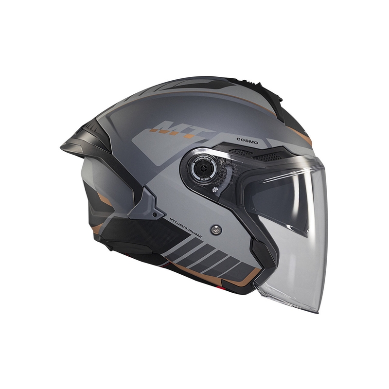 Casca open MT Cosmo SV Cruiser gri-negru mat