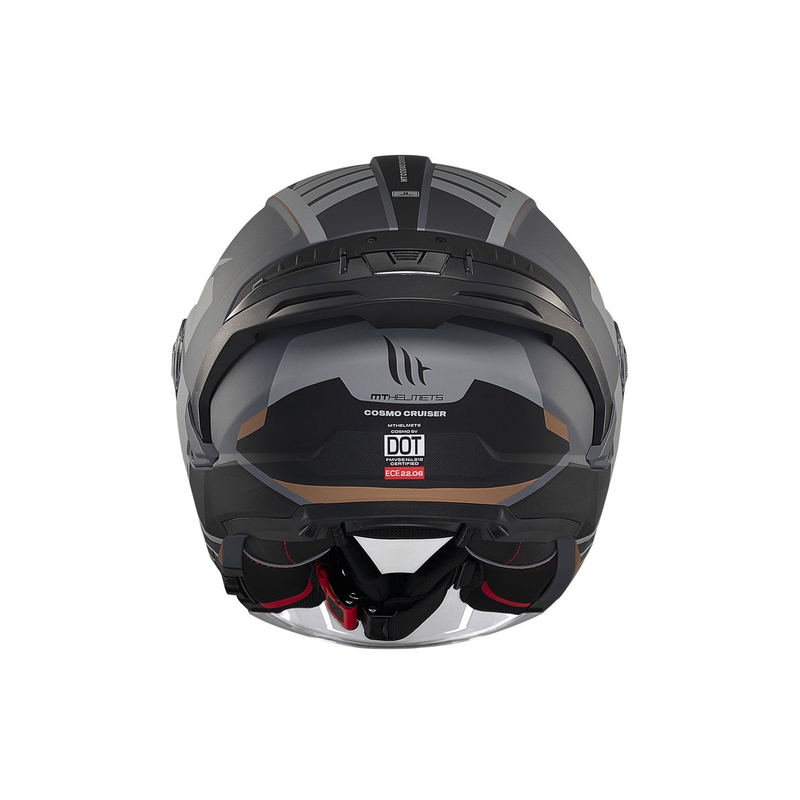 Casca open MT Cosmo SV Cruiser gri-negru mat