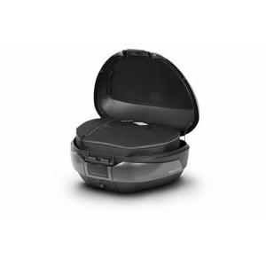 Top case SHAD SH48 D0B48306R Gri inchis with backrest, carbon cover and PREMIUM SMART lock