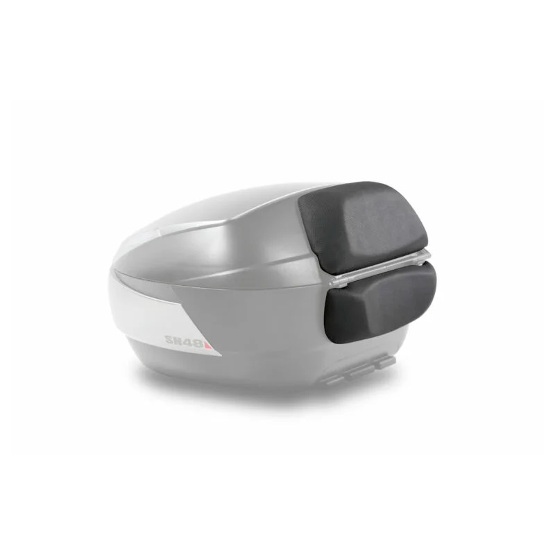 Top case SHAD SH48 Gri inchis with backrest, carbon cover and PREMIUM SMART lock
