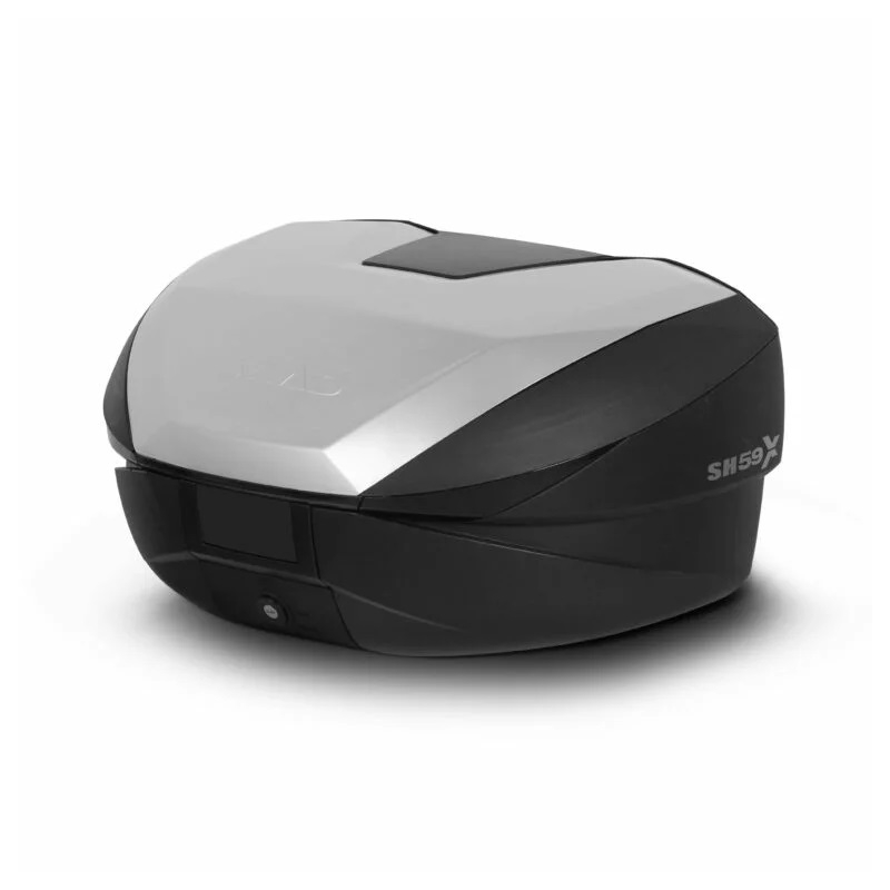 Top case SHAD SH59X negru cu capac de aluminiu (expandable concept) with PREMIUM SMART lock