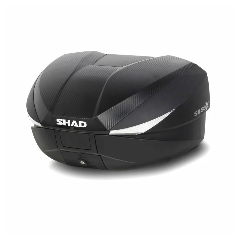 Top case cu capac colorat SHAD SH58X Alb with PREMIUM lock