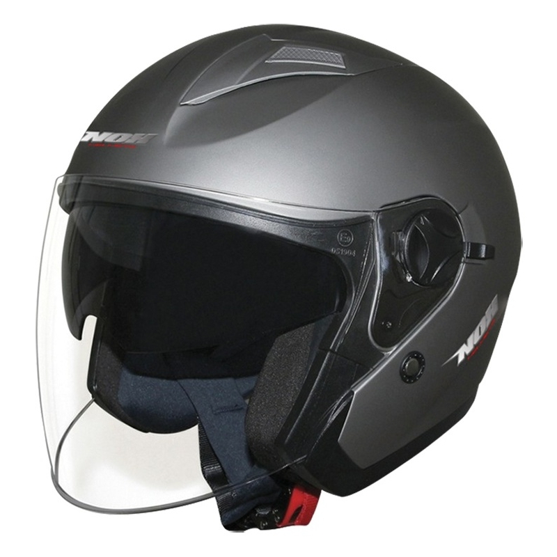 Cască de motocicletă deschisă NOX N124 titanium mată lichidare