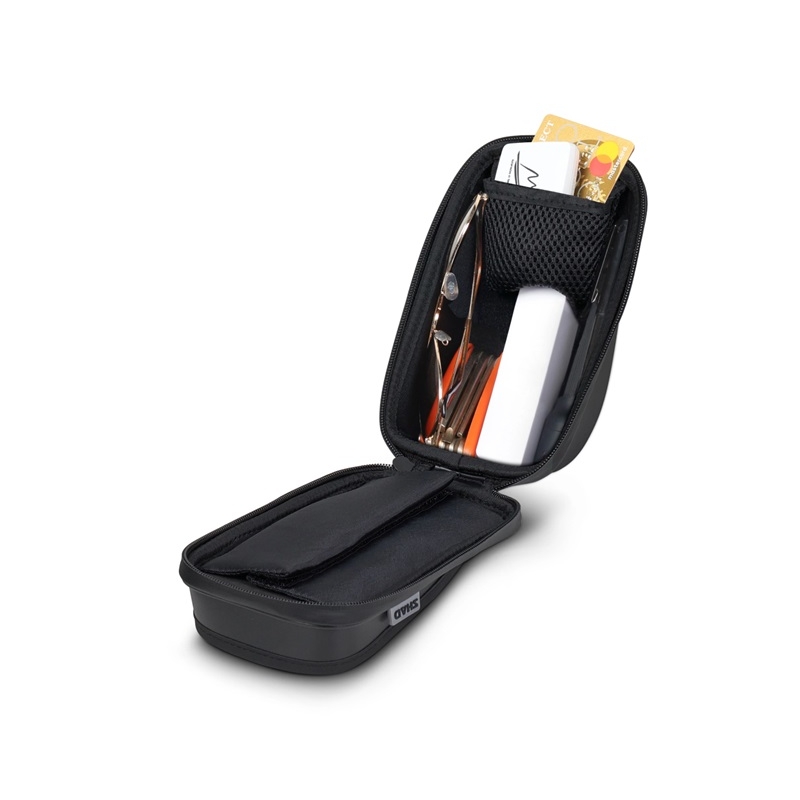 Smartphone holder SHAD 180x90mm (6,6") with pocket prindere pe suportul oglinzii