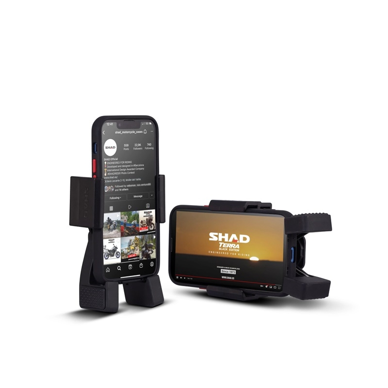 X-frame SHAD phone size up to 180x90mm (6,6") prindere pe suportul oglinzii