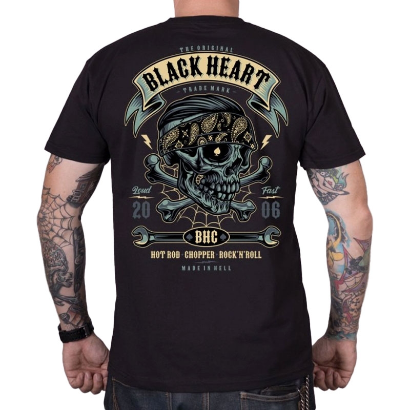 Tricou Black Heart Bandana Boy negru